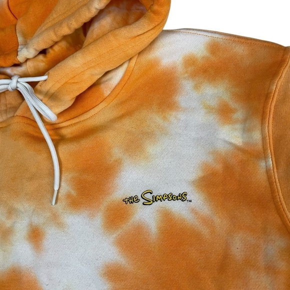 The Simpsons BART Skateboard Skeleton Graphic Tie Dye Hoodie Sweatshirt XL - Picture 6 of 15